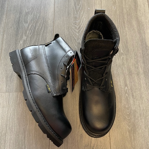 AdTec safety steel toe work boots black main image 7
